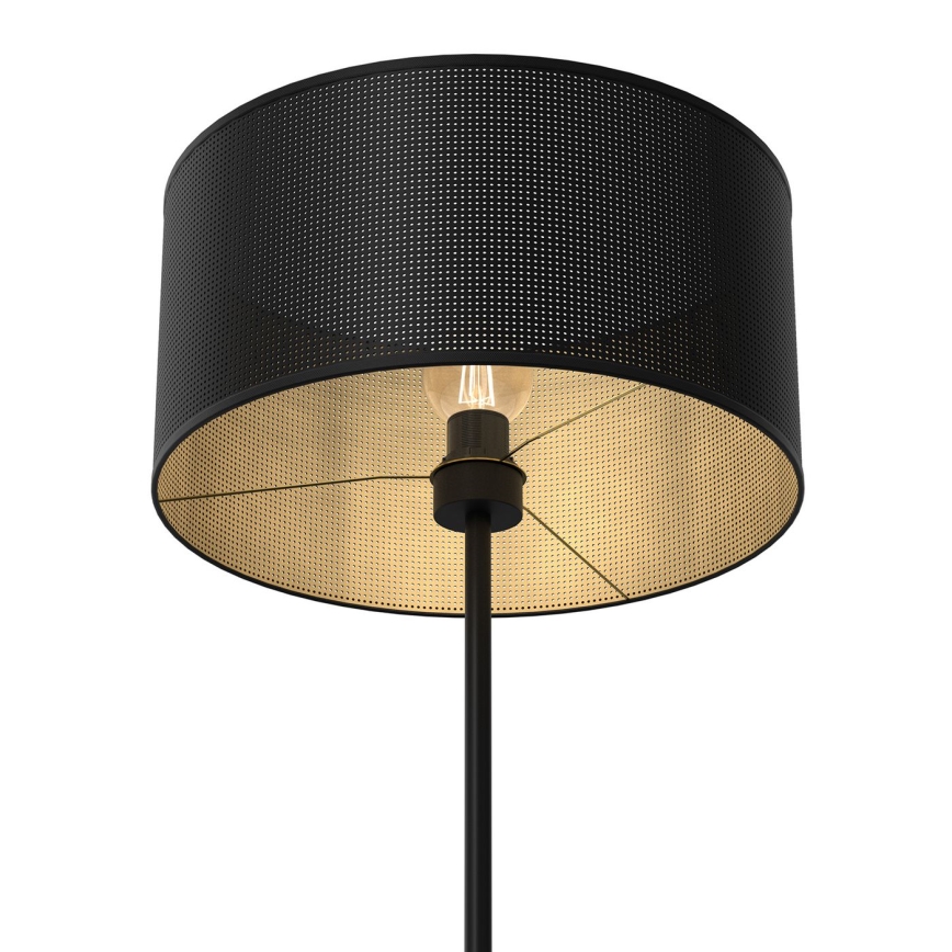 Lampa podłogowa LOFT SHADE 1xE27/60W/230V czarny/złoty