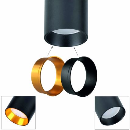 Lampa podłogowa MARIBEL 3xGU10/12W/230V czarna