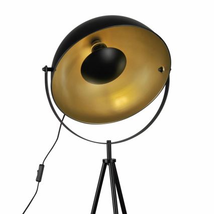 Lampa podłogowa MATYLDA 1xE27/20W/230V czarna/złota
