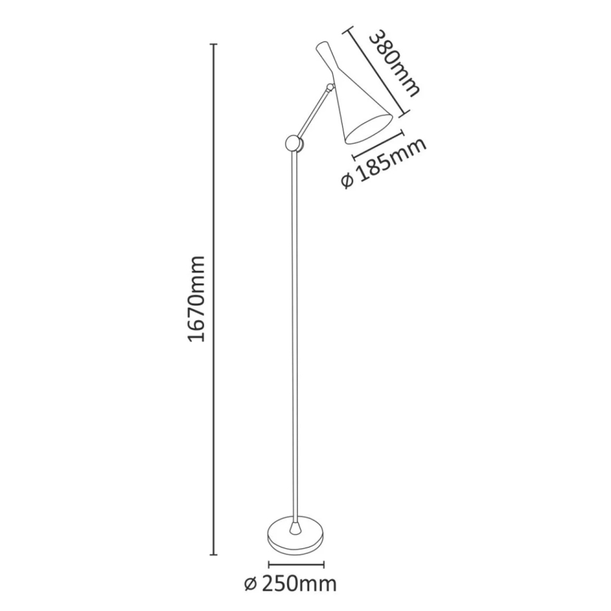 Lampa podłogowa MODERN 1xE27/20W/230V biała
