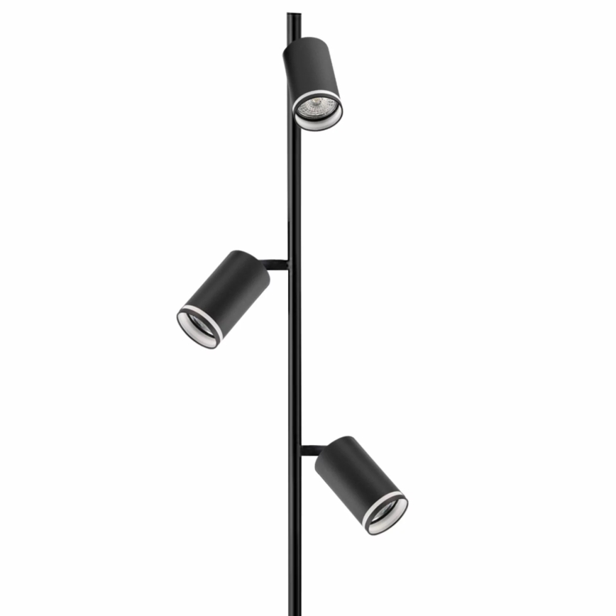 Lampa podłogowa PARIS 3xGU10/12W/230V czarna
