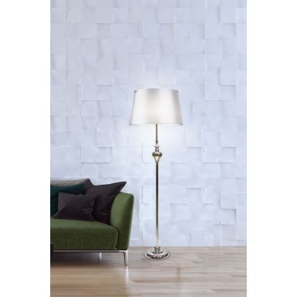 Lampa podłogowa PRIMA 1xE27/60W/230V srebrny/chrom błyszczący