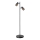 Lampa podłogowa REBECCA 2xE14/8W/230V czarna/przydymiona
