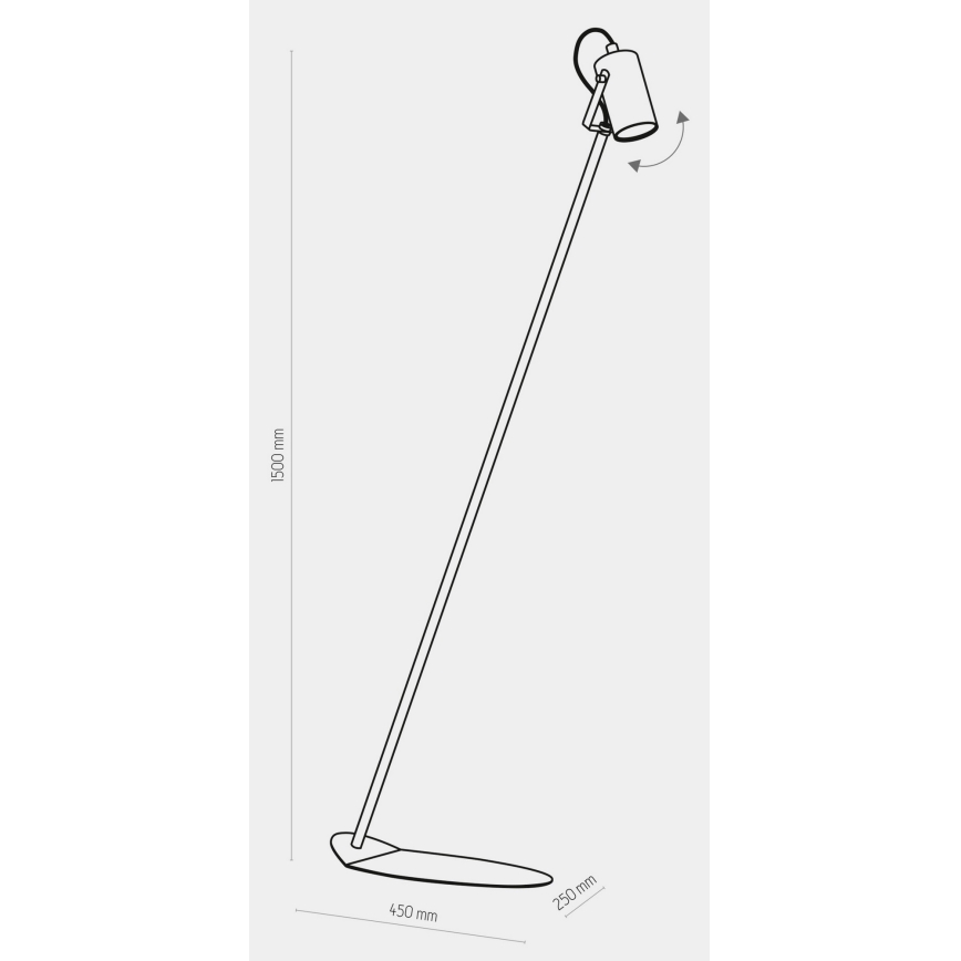 Lampa podłogowa REDO 1xGU10/10W/230V biały
