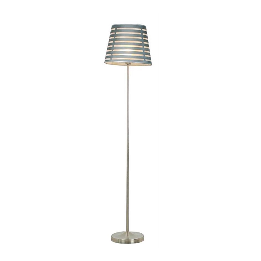 Lampa podłogowa SEGIN 1xE27/60W/230V szary/błyszczący chrom