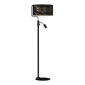 Lampa podłogowa SENSO 1xE27/40W/230V + 1xGU10/7W czarny