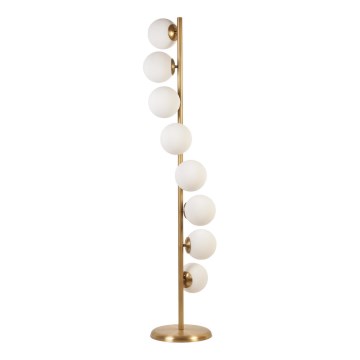 Lampa podłogowa SIMAY 8xE27/40W/230V złota/biała