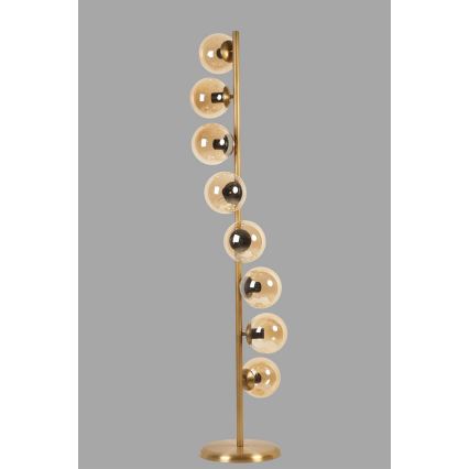 Lampa podłogowa SIMAY 8xE27/40W/230V złota