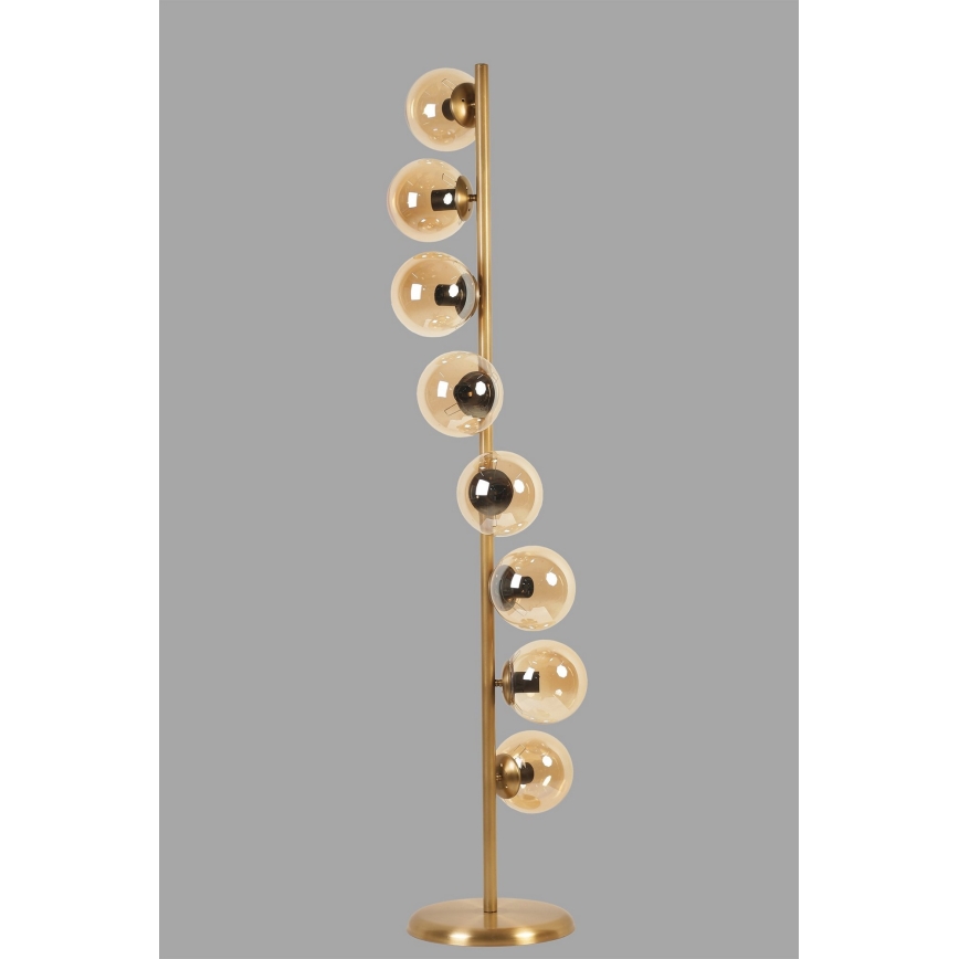 Lampa podłogowa SIMAY 8xE27/40W/230V złota