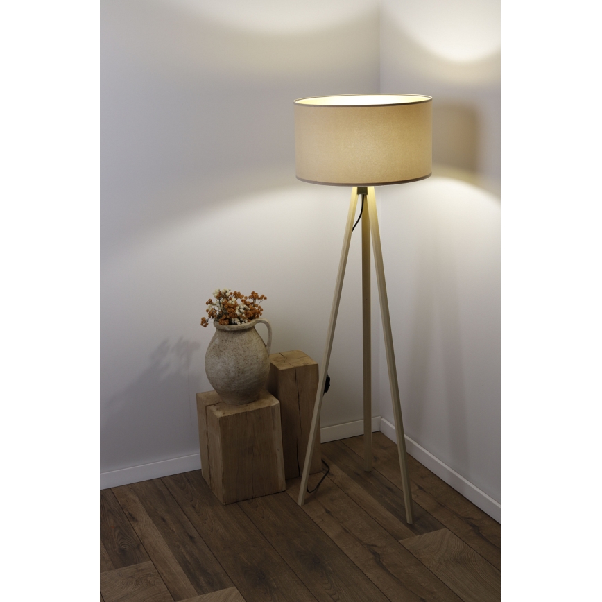 Lampa podłogowa STANDART 1xE27/60W/230V beżowy