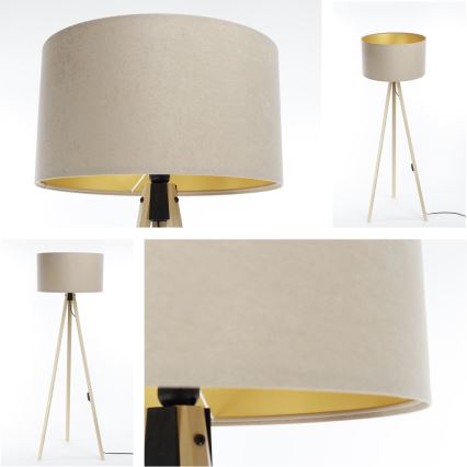 Lampa podłogowa STANDART 1xE27/60W/230V beżowy