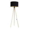 Lampa podłogowa STANDART 1xE27/60W/230V czarny/beżowy