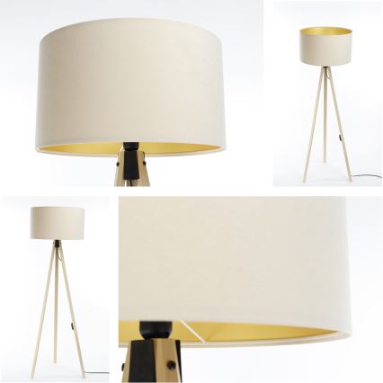 Lampa podłogowa STANDART 1xE27/60W/230V kremowy/beżowy