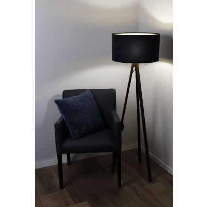 Lampa podłogowa STANDART 1xE27/60W/230V niebieski/brązowy