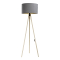Lampa podłogowa STANDART 1xE27/60W/230V szare/beżowy