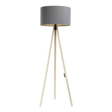 Lampa podłogowa STANDART 1xE27/60W/230V szare/beżowy