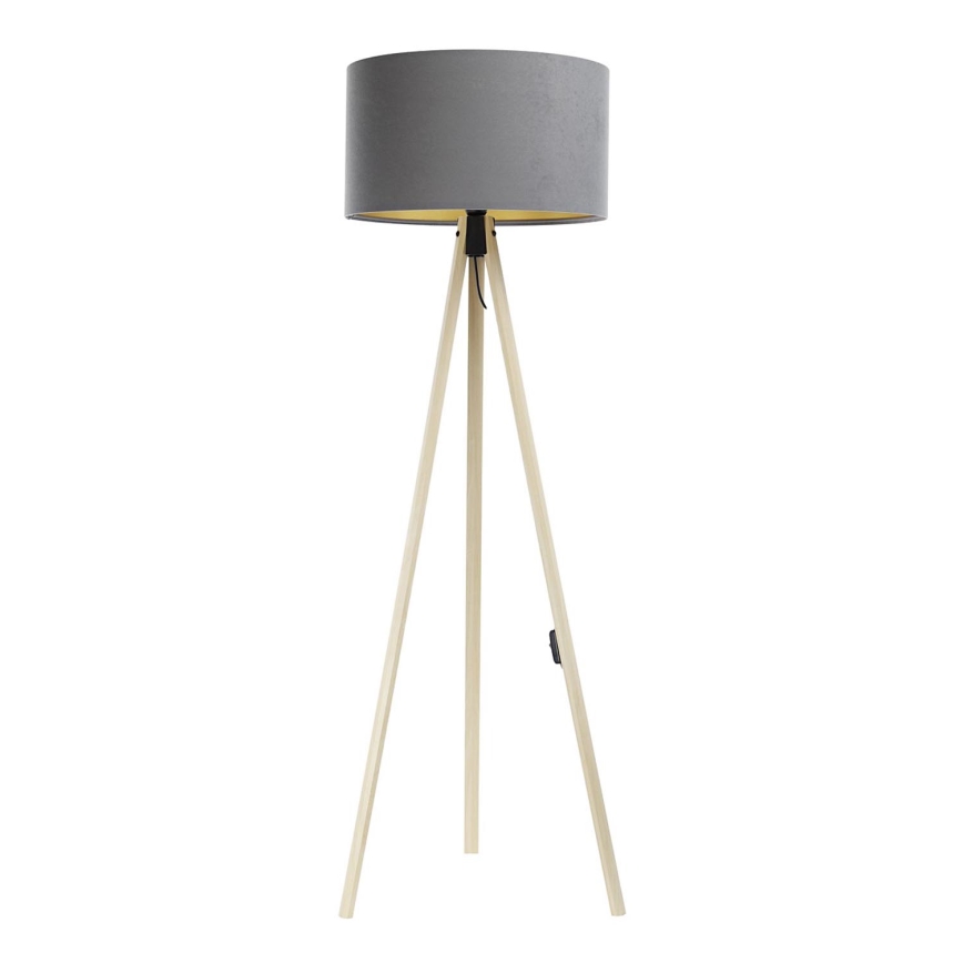 Lampa podłogowa STANDART 1xE27/60W/230V szare/beżowy