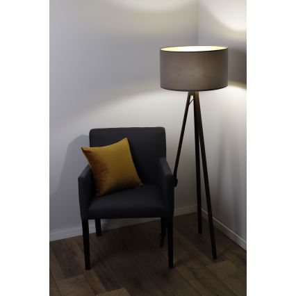 Lampa podłogowa STANDART 1xE27/60W/230V szare/brązowy