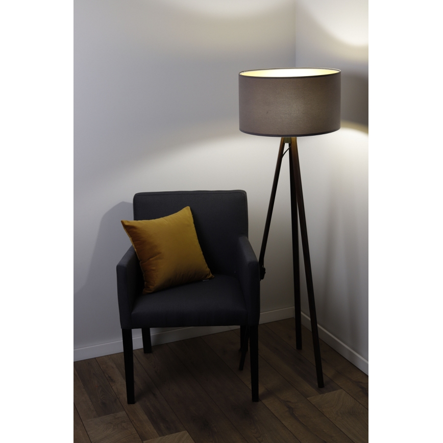 Lampa podłogowa STANDART 1xE27/60W/230V szare/brązowy