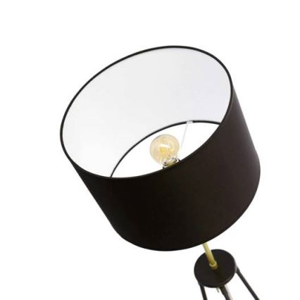 Lampa podłogowa TEGOLA 1xE27/60W/230V czarny/złoty