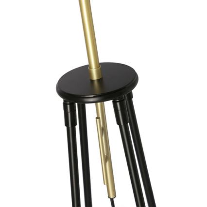 Lampa podłogowa TEGOLA 1xE27/60W/230V czarny/złoty