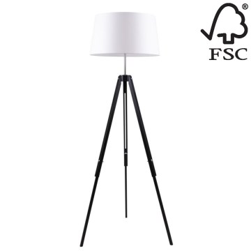 Lampa podłogowa TRIPOD 1xE27/60W/230V buk - certyfikat FSC