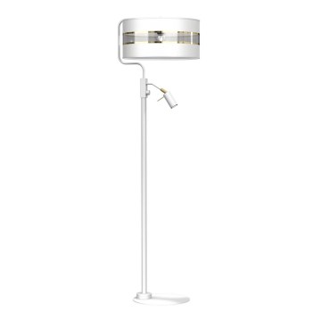 Lampa podłogowa ULTIMO 1xE27/40W/230V + 1xGU10/MR11/7W biały