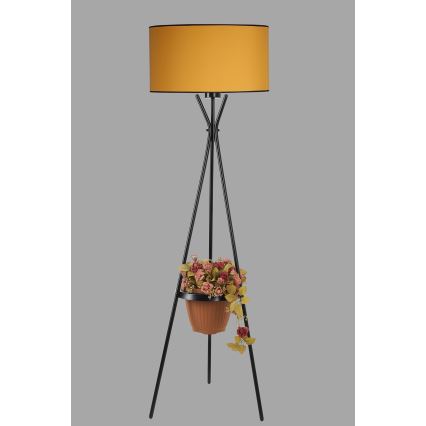 Lampa podłogowa VENEDIK 1xE27/60W/230V pomarańczowy/czarny