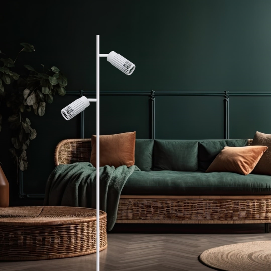 Lampa podłogowa VERTICAL 2xGU10/8W/230V biała