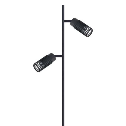 Lampa podłogowa VERTICAL 2xGU10/8W/230V czarna