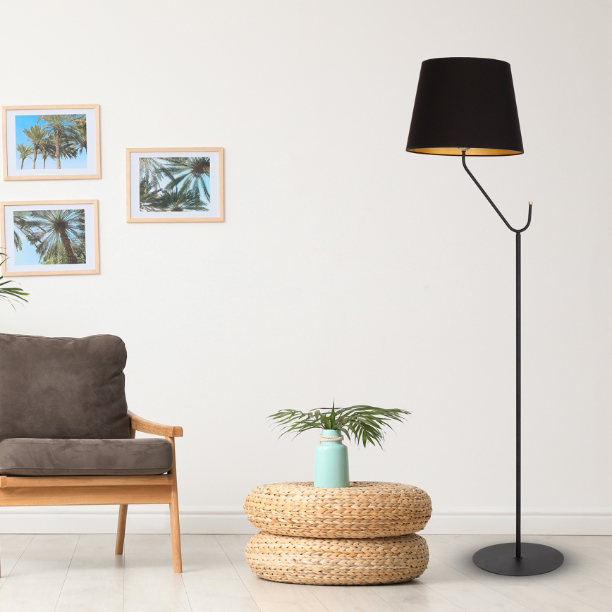 Lampa podłogowa VICTORIA 1xE27/60W/230V czarny