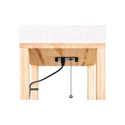 Lampa podłogowa z półeczkami 1xE27/60W/230V biały/brązowy
