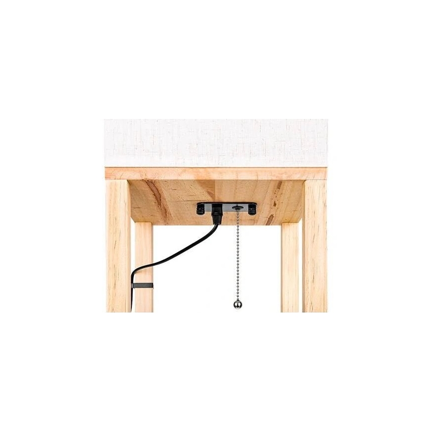 Lampa podłogowa z półeczkami 1xE27/60W/230V biały/brązowy