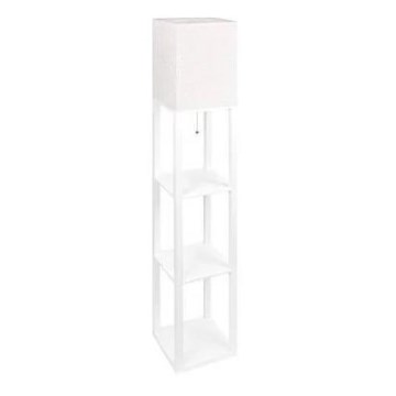 Lampa podłogowa z półeczkami 1xE27/60W/230V biały