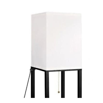Lampa podłogowa z półeczkami 1xE27/60W/230V czarny/biały