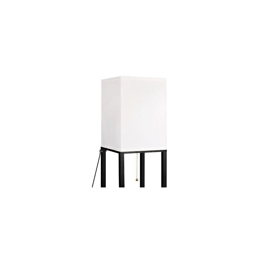 Lampa podłogowa z półeczkami 1xE27/60W/230V czarny/biały
