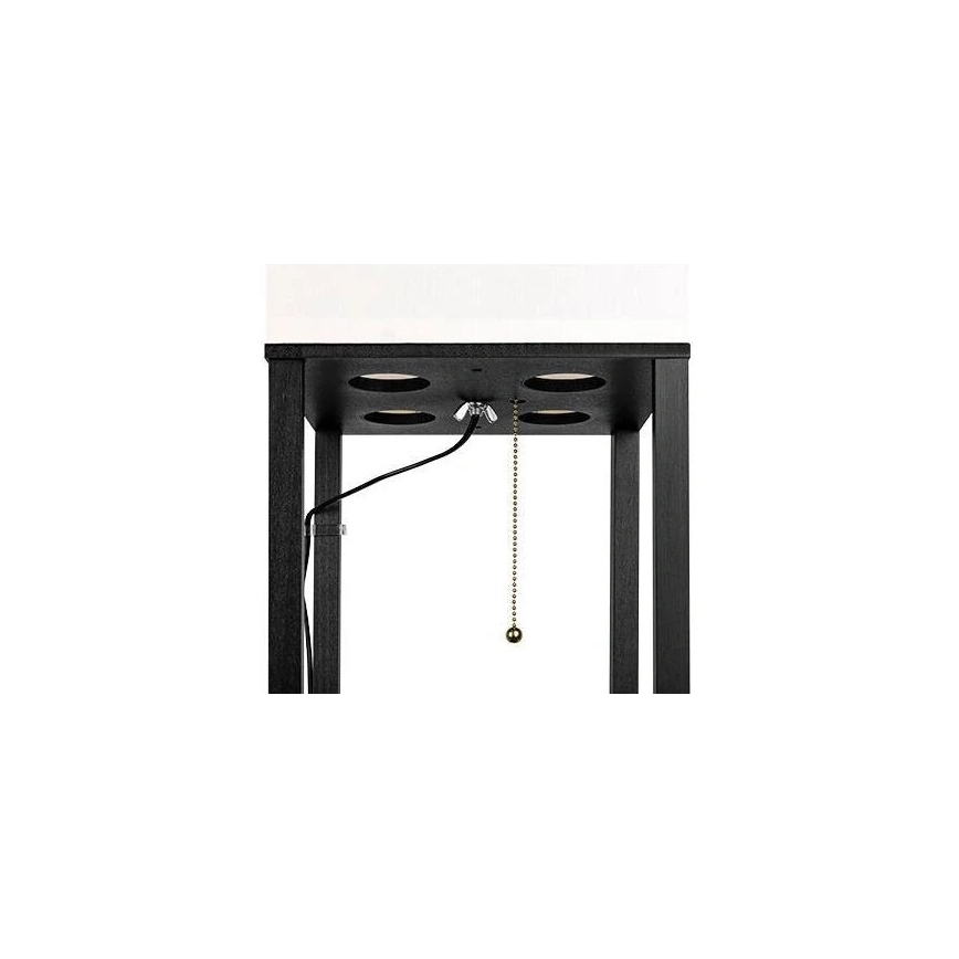 Lampa podłogowa z półeczkami 1xE27/60W/230V czarny/biały