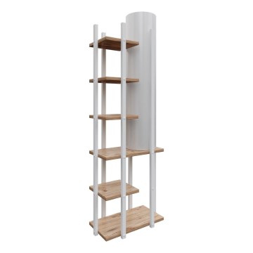 Lampa podłogowa z półeczkami MODA DOR 1xE27/40W/230V biały/brązowy