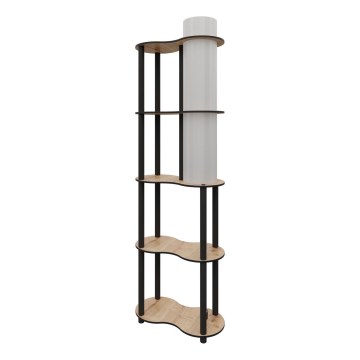 Lampa podłogowa z półkami NOTO 1xE27/40W/230V beżowa/czarna