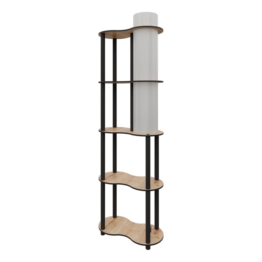 Lampa podłogowa z półkami NOTO 1xE27/40W/230V beżowa/czarna