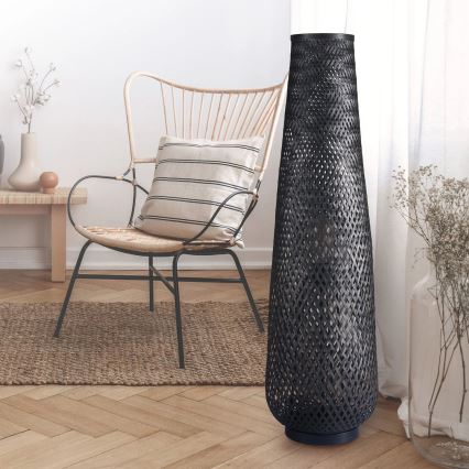Lampa podłogowa ZANZIBAR 1xE27/20W/230V czarny