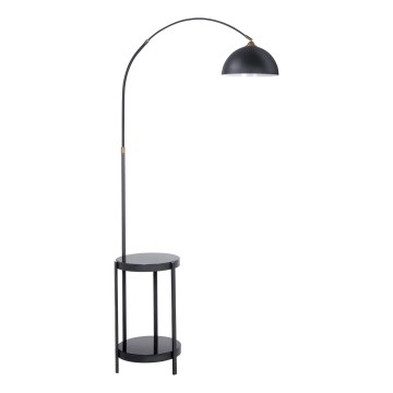 Lampa podłogowa ze stolikiem 1xE27/60W/230V czarny