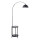 Lampa podłogowa ze stolikiem 1xE27/60W/230V czarny