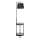 Lampa podłogowa ze stolikiem 1xE27/60W/230V USB czarny