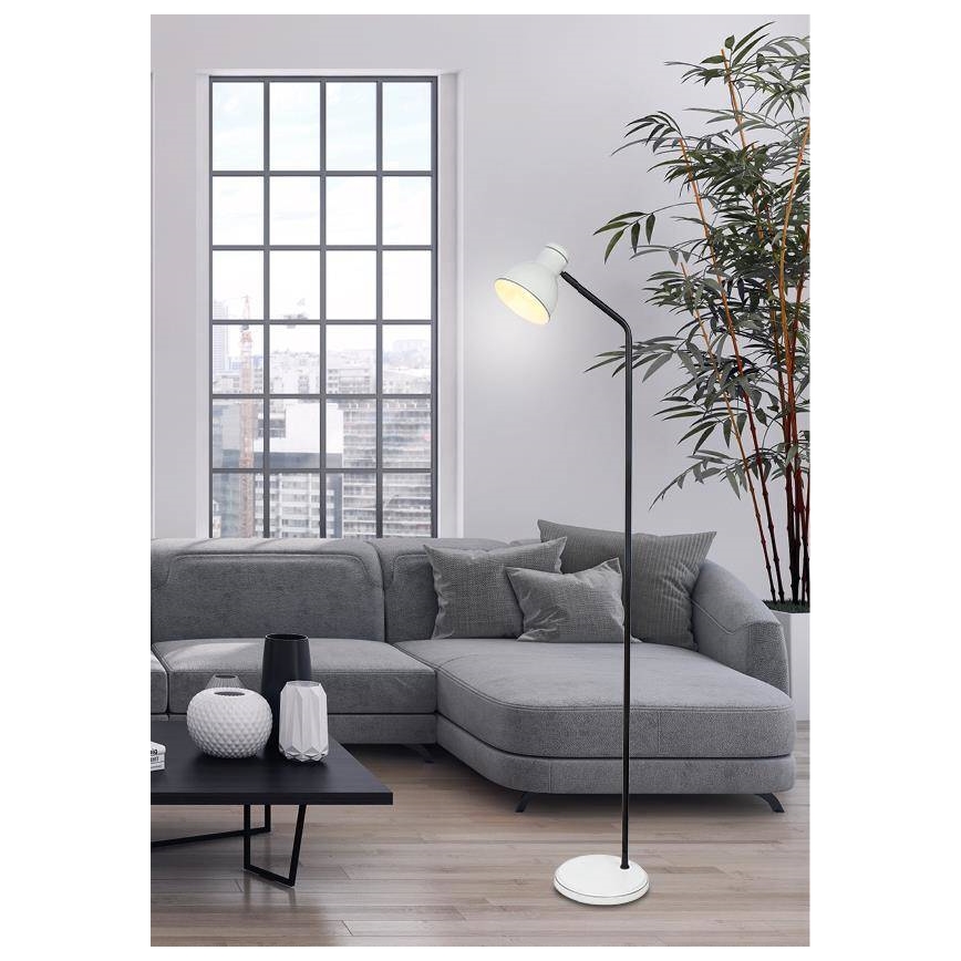 Lampa podłogowa ZUMBA 1xE27/40W/230V biały/czarny