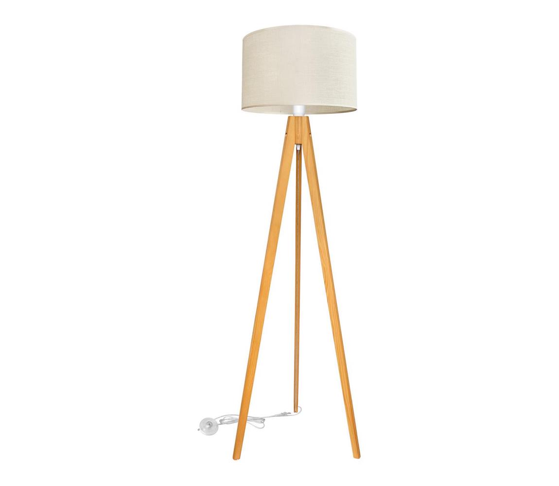 Lampa podłogowa ALBA 1xE27/15W/230V kremowy/dąb