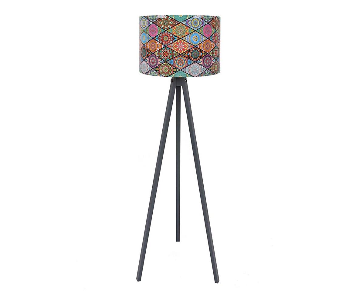 Lampa podłogowa AYD 1xE27/60W/230V multicolored/szary