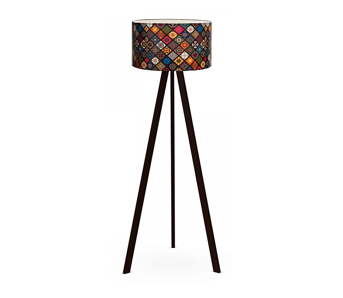 Lampa podłogowa AYD 1xE27/60W/230V wielobarwna/brązowa