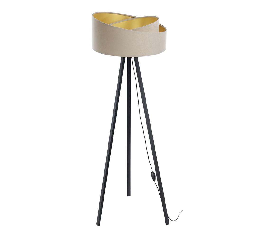 Lampa podłogowa GALAXY 1xE27/60W/230V beżowy/czarny