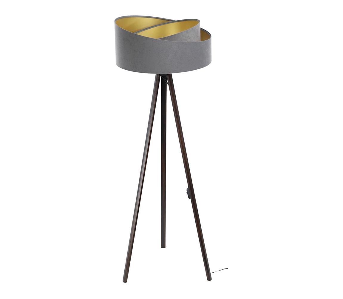 Lampa podłogowa GALAXY 1xE27/60W/230V szare/brązowy